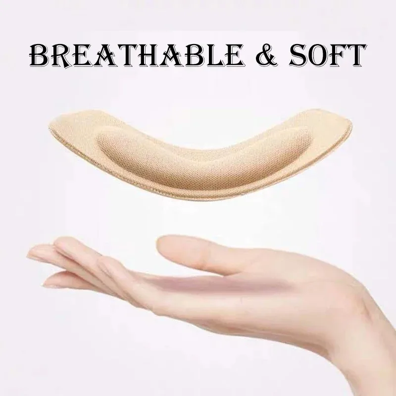 4 Pairs Heel Insoles Pads Patch Pain Relief Anti-wear Cushion Feet Care Heel Protector Adhesive Back Sticker Shoes Insert Insole