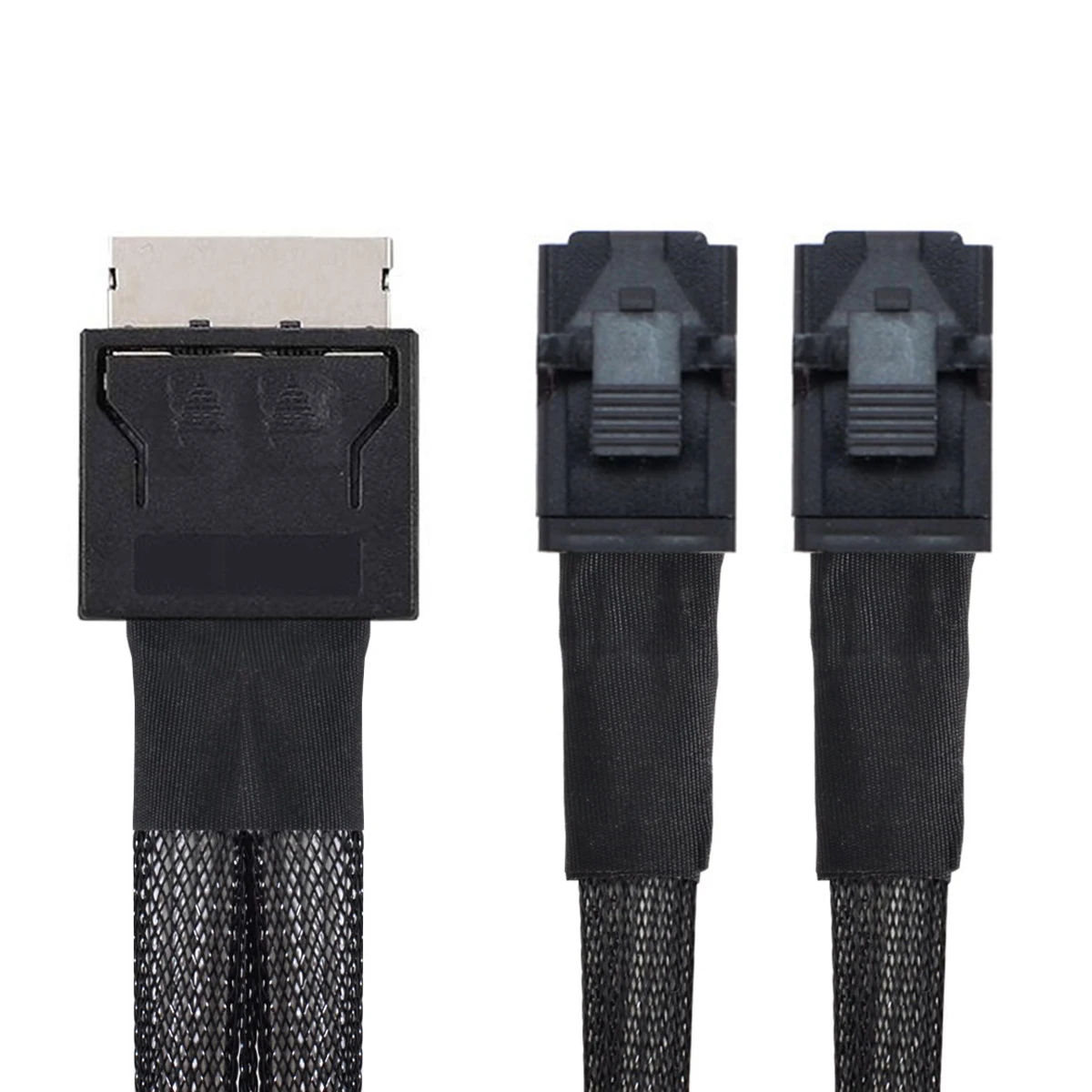 

OCuLink PCIe PCI-Express SFF-8611 8x 8-Lane to Dual SFF-8643 HD 4x SSD кабель для передачи данных 50 см