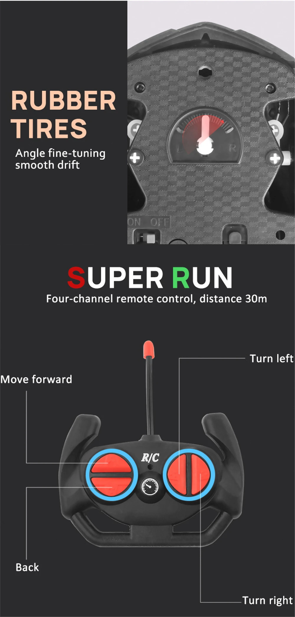 New Outdoor Led Light High-Speed Drift Car 1:18 Remote Control Cars with 2.4G Radio Sport Car Racing Electric Toys for Boys Gift rc monster truck
