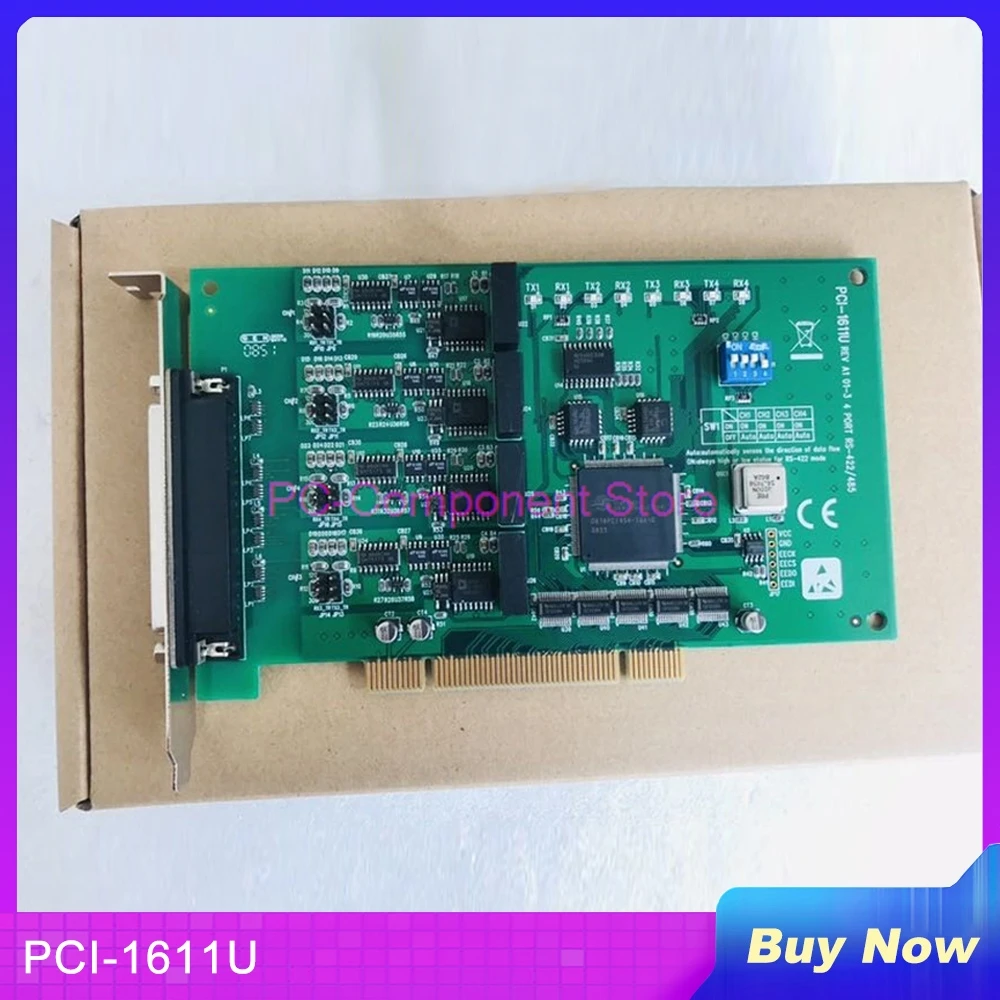 

For Advantech 4-port RS-422/485 Universal PCI Communication Card With Surge Isolation Protection PCI-1611U