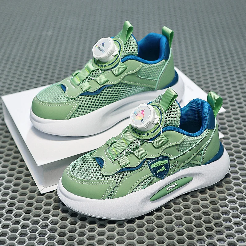 2023 New Girl's Sneakers Children's Boy's Mesh Breathable Kids Shoes Girl Sneakers Flats Shoes Outdoor Sneake