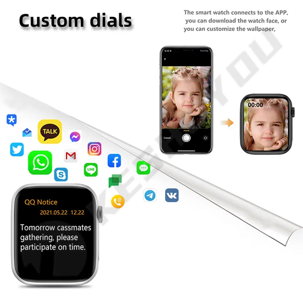 Ʈ ġ I8  ƽ ȭ ȭ  ƮϽ  Smartwatch   PK IWO 27 X8 T500