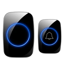 Smart Wireless Doorbell with Waterproof Design and Long-Range Connectivity - UK Plug (Receiver 1 Emitter 1)