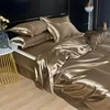 Luxury 100% Mulberry Silk Bedding Set with Duvet Cover Set Double King Queen Size Bedding Cover Kit 4pcs Bed Cover Bed Linen Set 1