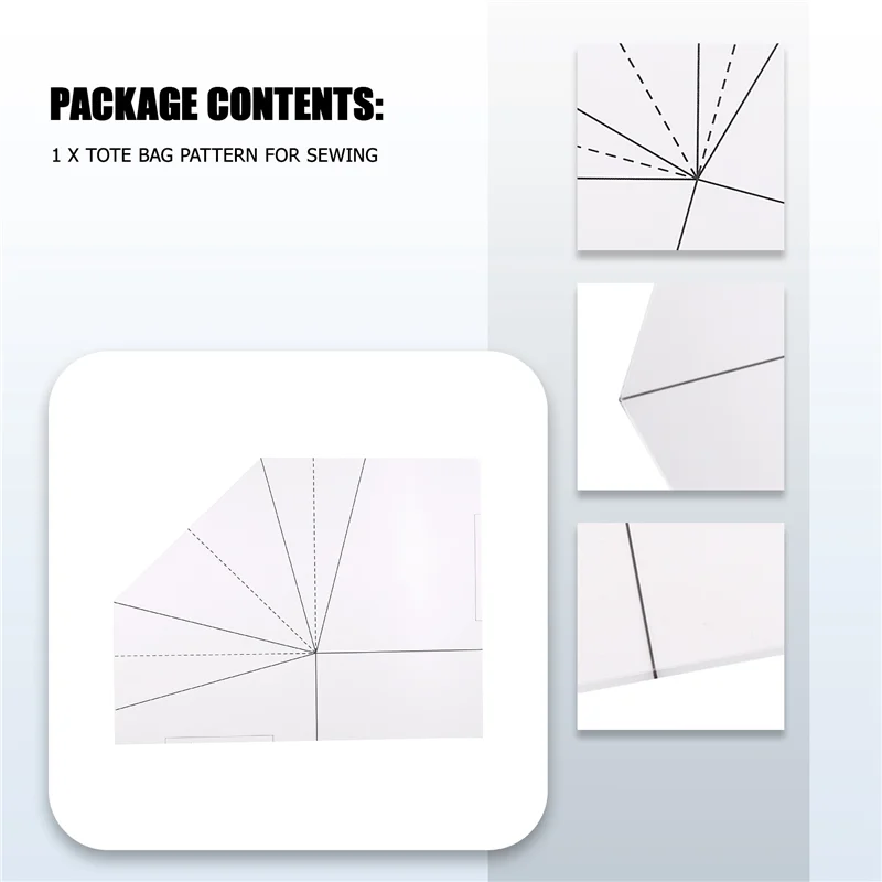 Hot Selling-Acrylic Template For Handmade Bag Multifunctional Tote Bag Making Template Practical Acrylic Making Stencil Temp