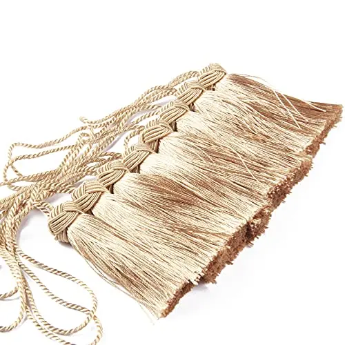2Pcs Schlüssel Quaste Hängen Seil Quaste für Nähen Kleidung Vorhang Fringe Hause Dekoration Handwerk Zimmer Zubehör Hängen Ball DIY – Detail 12