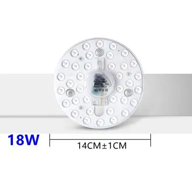 thumbnail image 1 of PANEL de anillo LED de 36 W, 24 W, 18 W y 12 W, luz circular, CA 220 V, placa de techo LED, placa de lámpara circular, chip de repuesto para lámpara de techo LED, 1 of 5