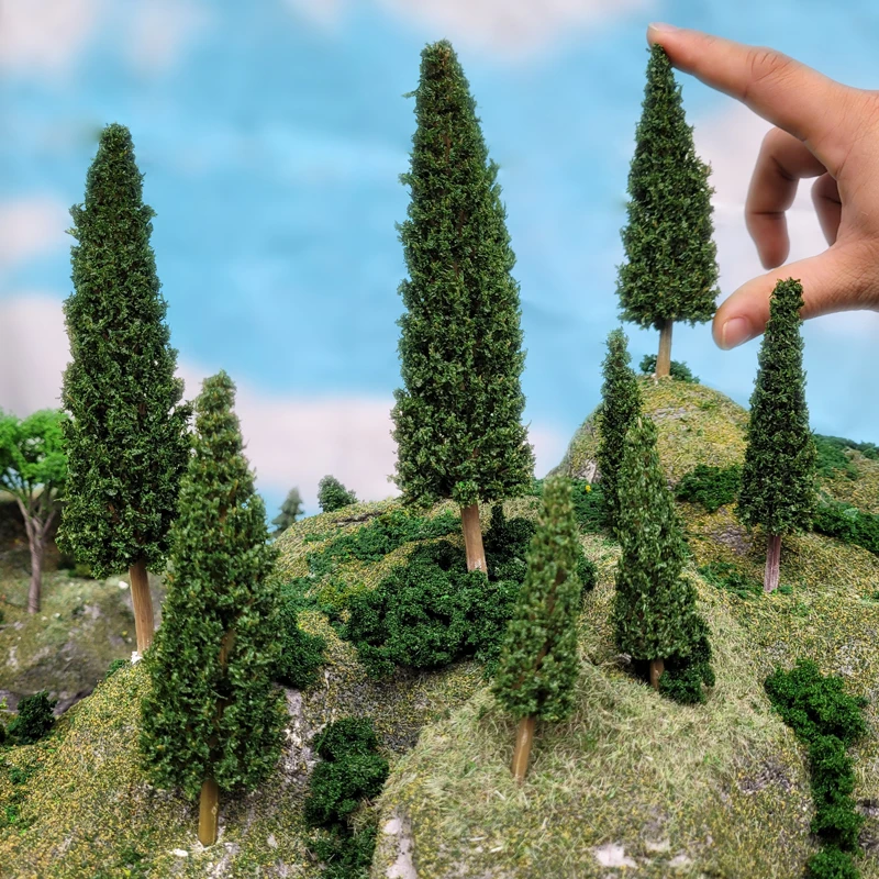 Plastic Green Pine Trees Model | Table Tree Model | Trees Model 3 Cm ...