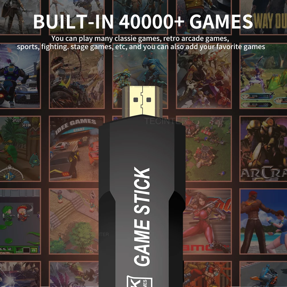Video Game Console 128G Built-in 40000 Retro Games