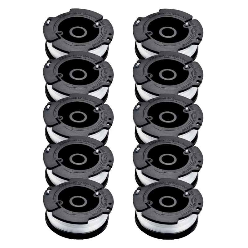 

10Pcs Replacement Trimmer/Edger Spool Line for WORX WA0010 High Tensile Strength