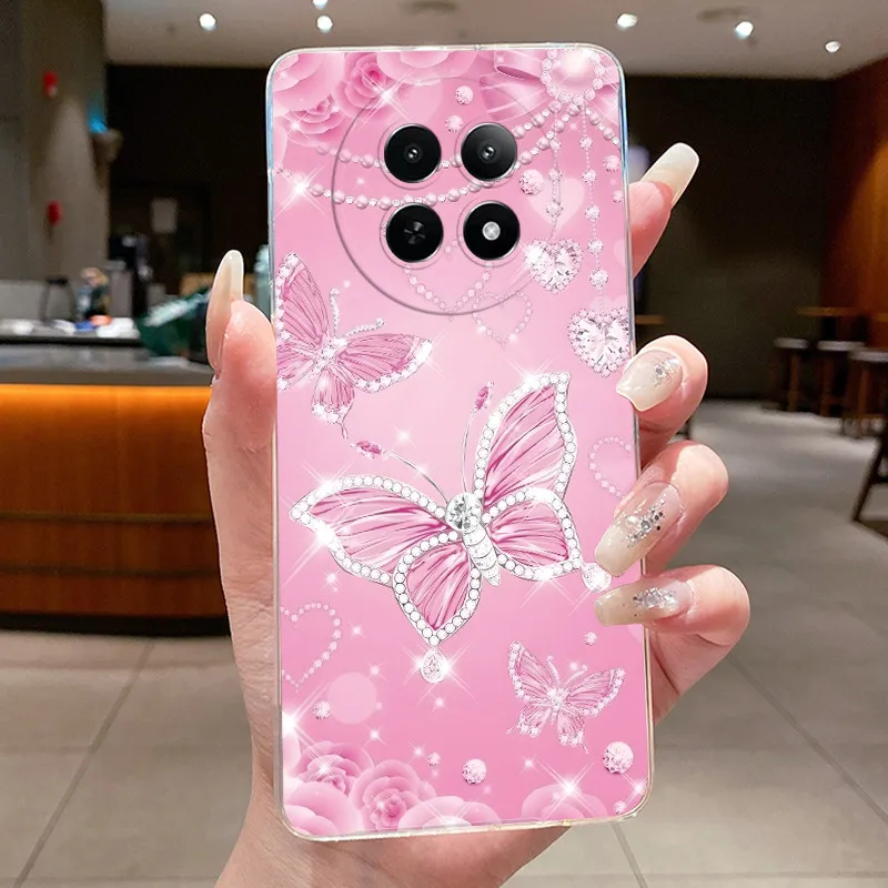 Floral Butterfly Soft Silicone TPU Phone Case - Protective Cover