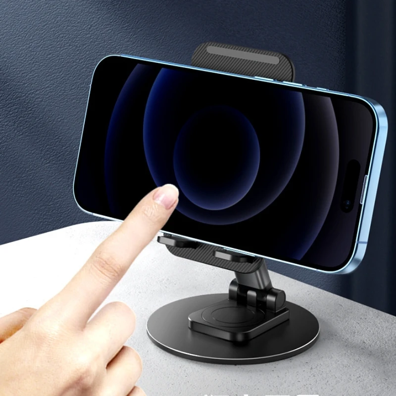 Foldable Mobile Phone Holders Adjustable Desk Mount Stand For Phones 360° Rotatable Tabletop Holder
