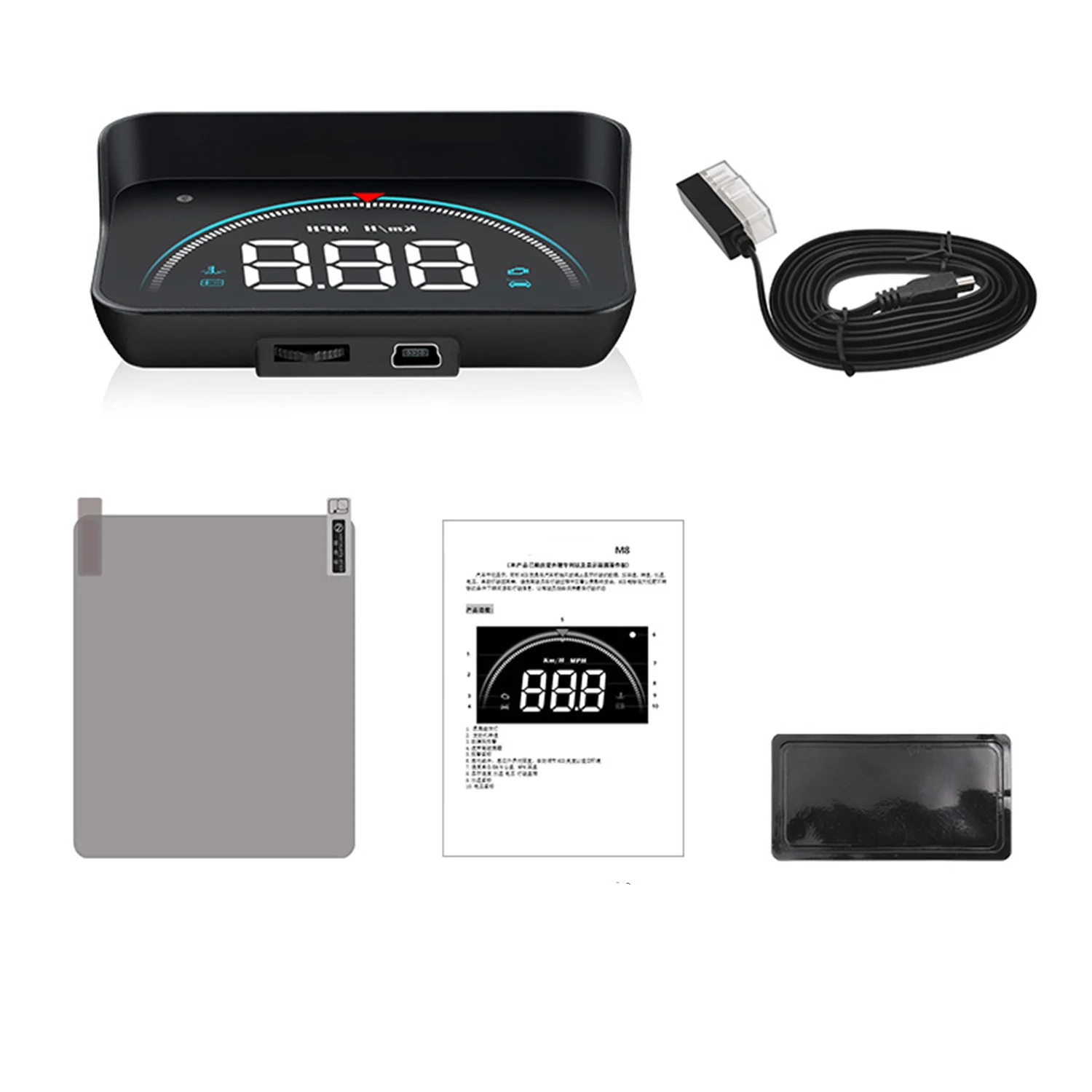 

1 шт., автомобильный проектор OBD2 GPS