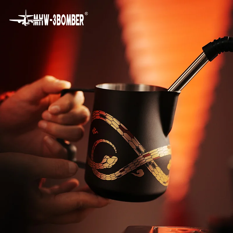 MHW 3BOMBER Milk Frothing Pitcher Steaming Jug Lar...