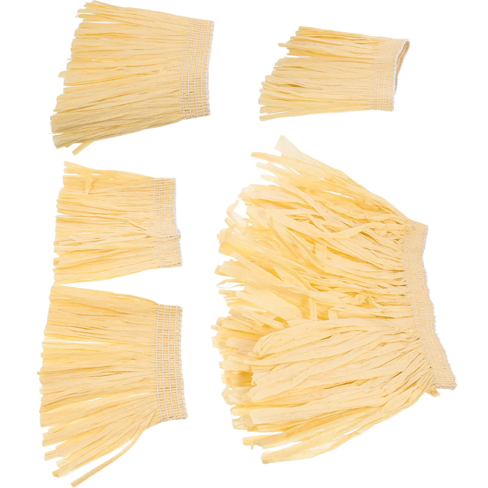 

5 шт., юбка Hula с бахромой, цвет желтый