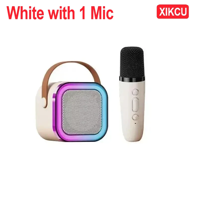 White with 1 Mic