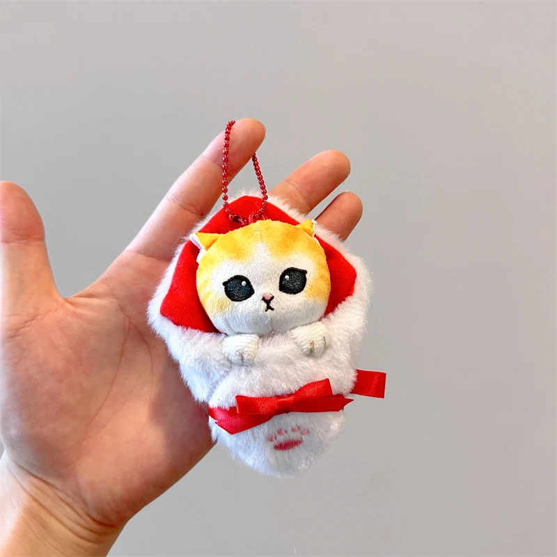 

12cm Creative Cute Shark Cat Plush Doll Pendant Children Cartoon Animal Stuffed Plush Toys Kids Girl Bag Charm Gifts