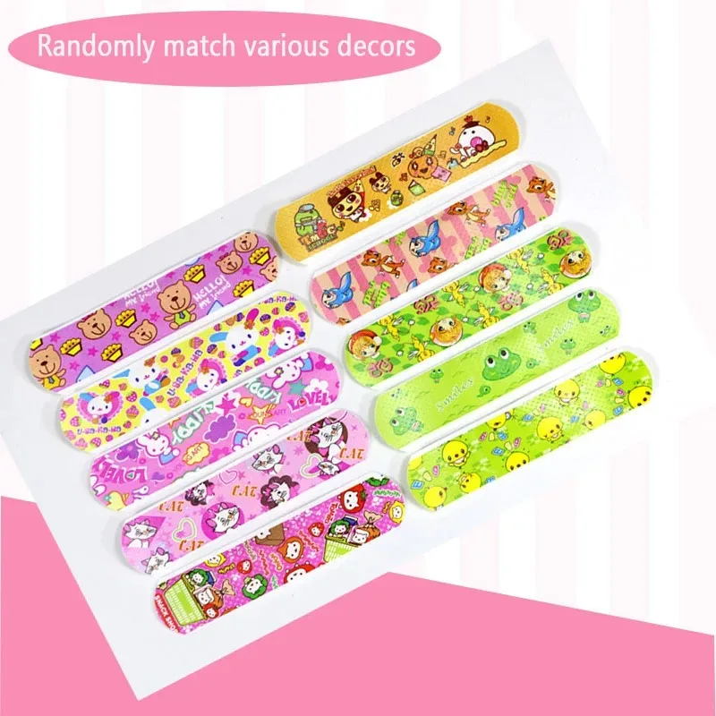 Adhesive Plaster Cartoon Animal Pattern Children's Catch Hemostatic Patch First-Aid Children Strip Emergency Kit Wound Plaster Patches 120Pcs/lot