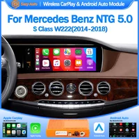 SAZYAUTO Wireless Carplay for Mercedes Benz GLC CLA GLA C Class W205 NTG5.0 2015-2018 Support Android Auto Mirrorlink 1