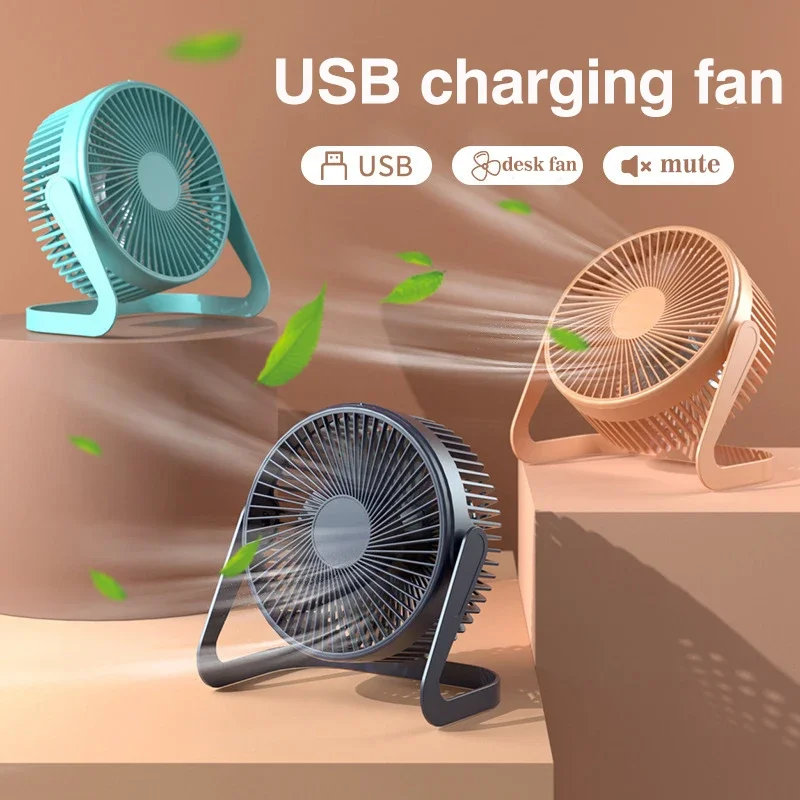 Usb-Power-Mini-Fan-5-Inches-Small-Desk-Cooling-Portable-Fan-Super-Mute ...