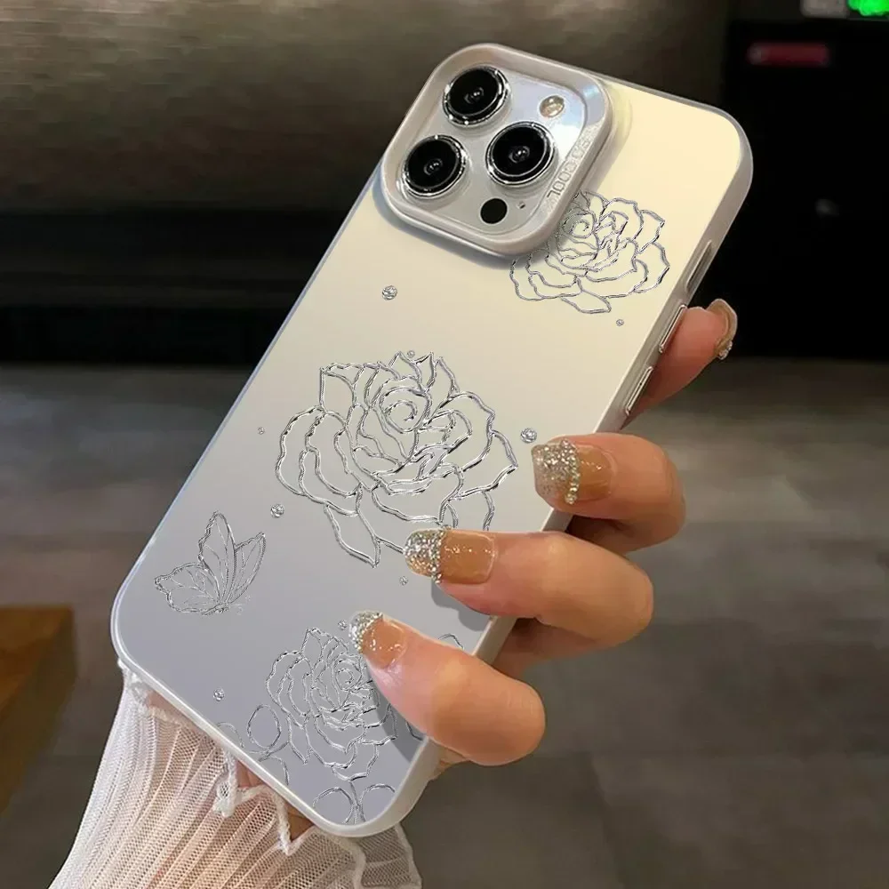 Fashion Butterfly Flower Pattern Shockproof Bumper Case with IMD Technology