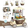 4in1 Cute Ice Cream Play House Trolley Candy Cart Simulation Makeup Medical Station Shopping Princess Car Toy For Children Gift 5