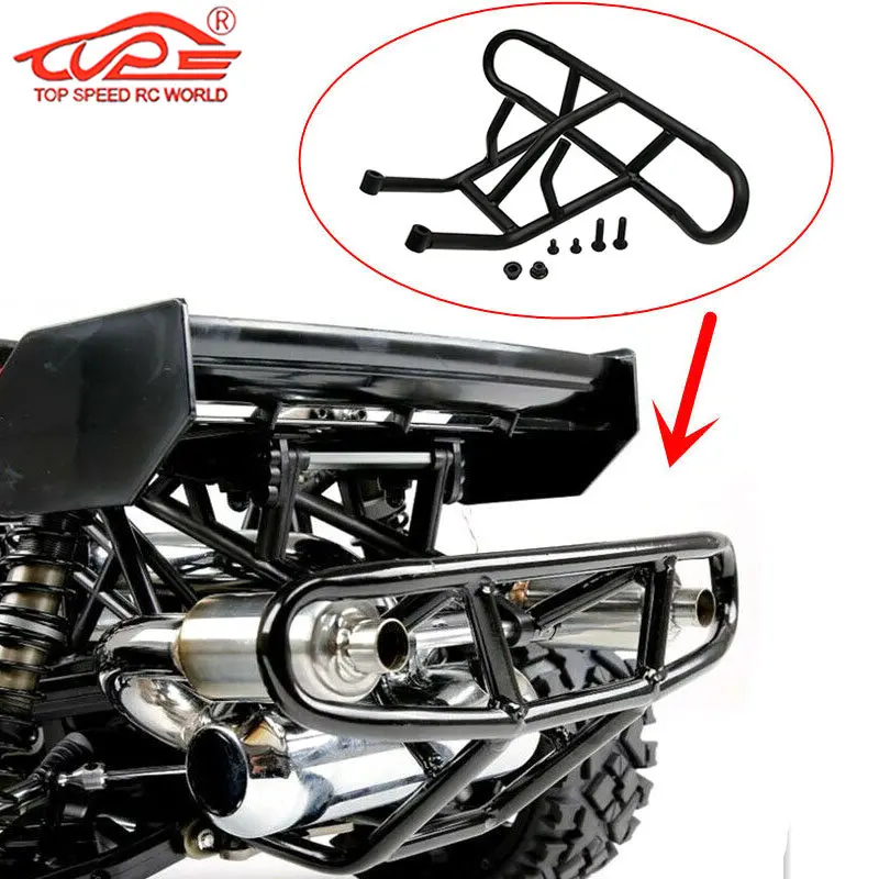 

Обновленный комплект заднего бампера из сплава для радиоуправляемого автомобиля масштаб 1/5, газовый HPI ROFUN BAHA ROVAN KM BAJA 5B 5T 5SC детали багги-грузовика