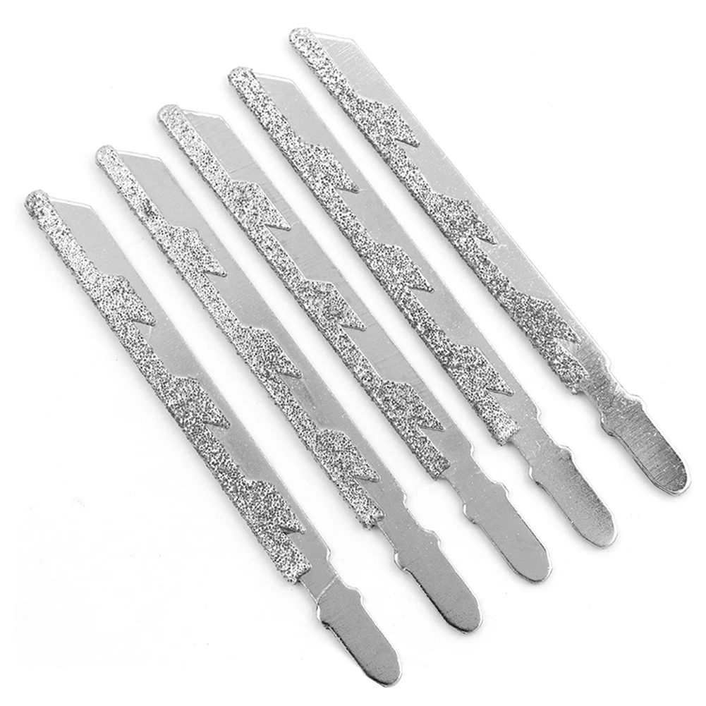 Grain 40 Grit T-shank Jigsaw Blades Ceramic Tile Cutting Tool Diamond Jig Saw Suitable for Granite and Marble Ceramics