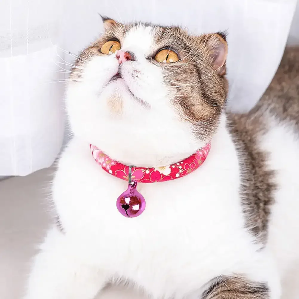 DIY Pet Supplies Decor Bell Collar Clothe Accessories Cat Collars Leads Cat Accessories Metal Jingle Bell Decoration Kitten 3