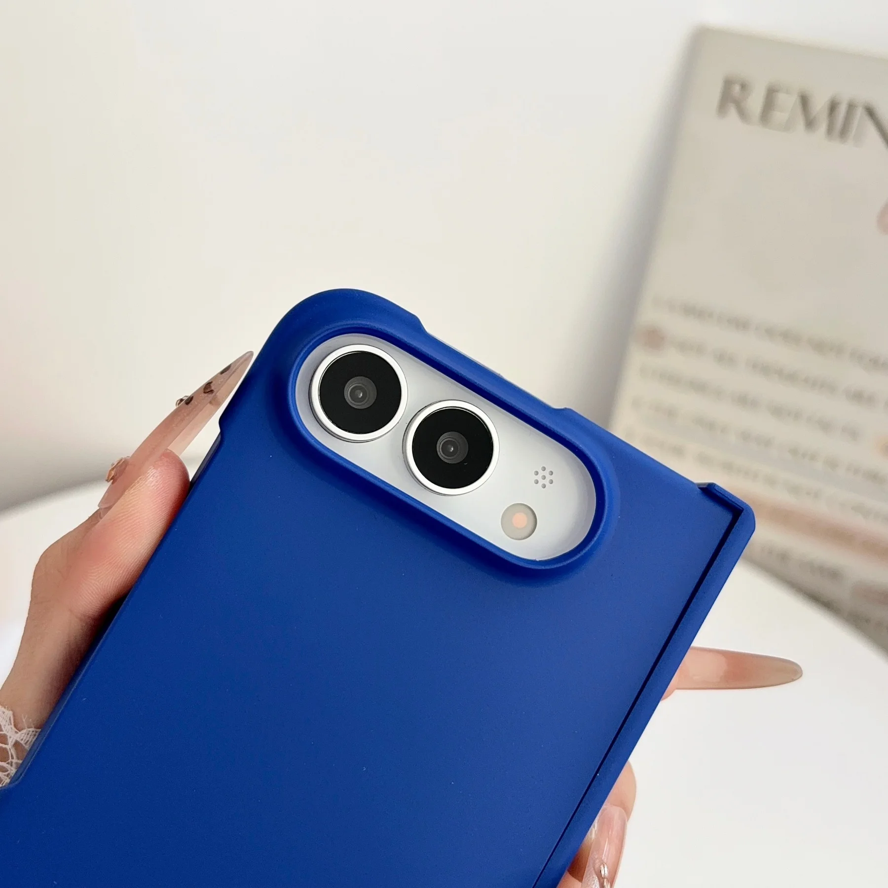 Luxury Frosted Candy Color Shockproof Phone Case with Folding Hinge Design