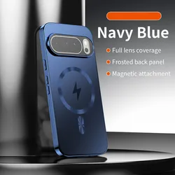 Luxury Matte AG Hard Case | Magnetic Shockproof Phone Cover - Google Pixel 11 Pro XL (Navy Blue)