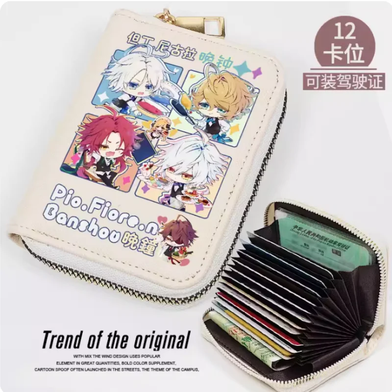 Anime Pio Fiore No Banshou Fashion Wallet Pu Purse Card Coin Zipper Cash Holder Bag Cosplay Gift B1227