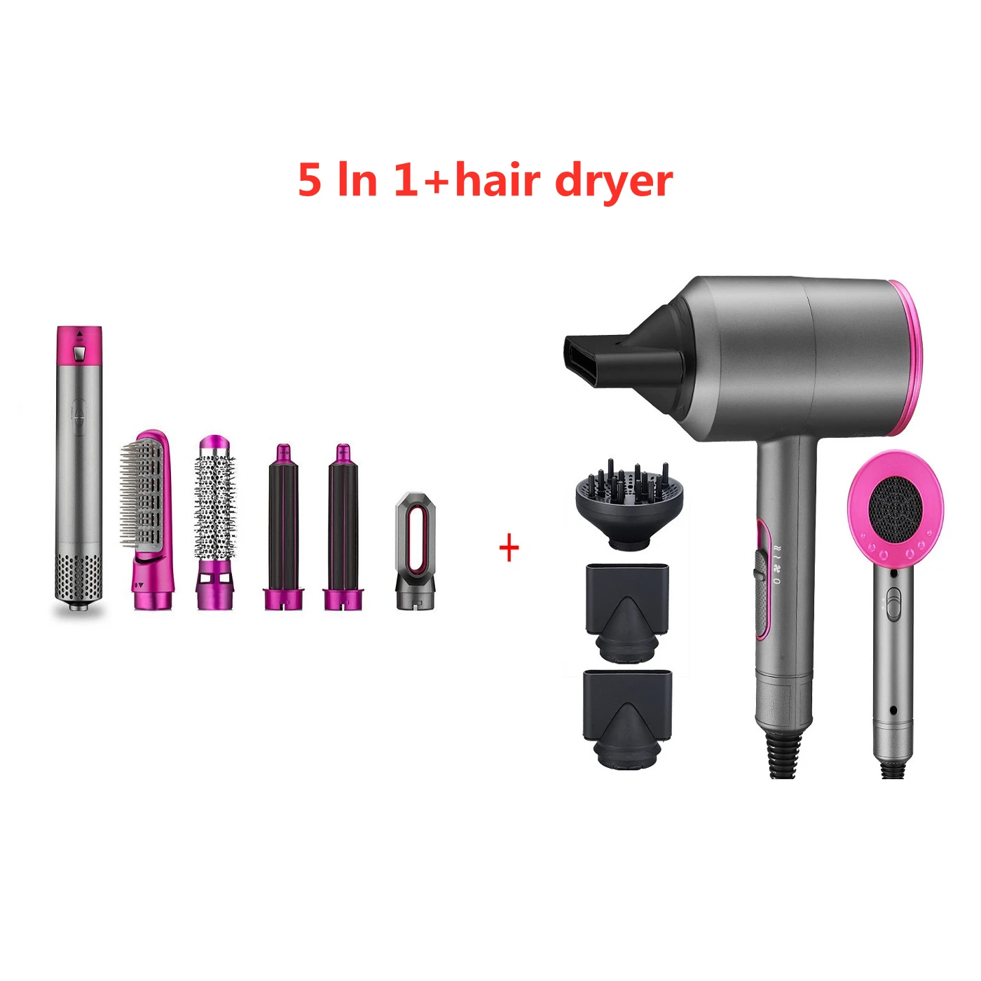 5 In 1 Electric Hair Dryer Hair Comb Negative Ion Straightener Brush Blow Dryer Detachable Curling Wand Brush Kit 17 S5f3ad9edcc9840f7b0cd555c79c71ce8R