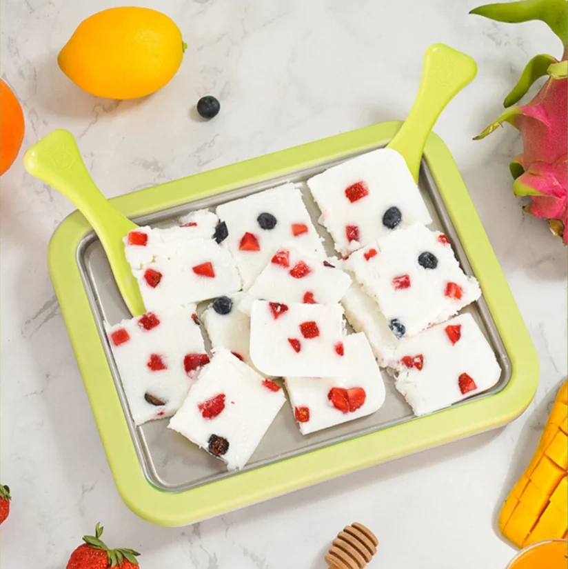 Summer ice cream maker Stainless Steel plate Ice Cream maker
