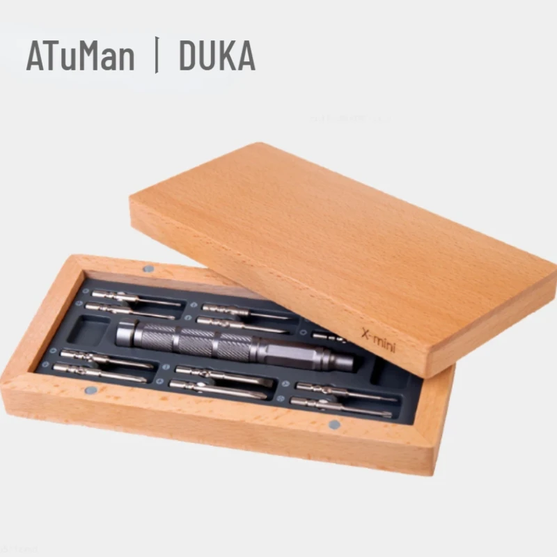 

DUKA ATuMan NEW X-mini Precision Набор отверток 24 В 1 деревянная коробка, многофункциональный разборный бытовой инструмент для обслуживания дома