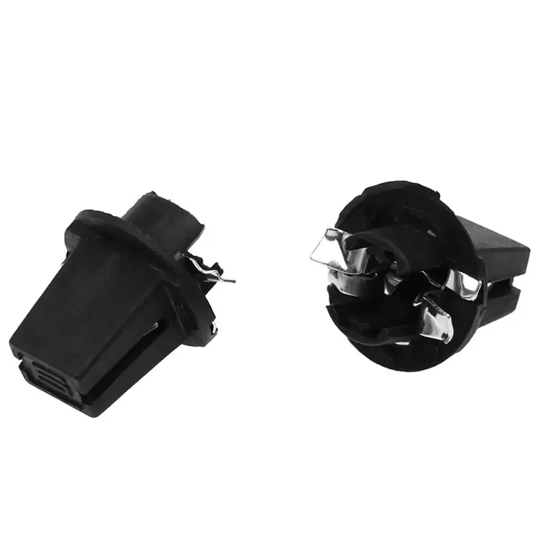 속도계 계기판 클러스터 대시 용 10PCS T5 B8.5D 트위스트 잠금 플러그 앤 플레이 전구 홀더 소켓