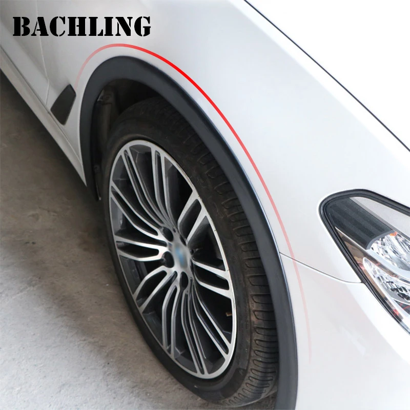 1.5M Universal Auto Fender Car Wheel Arches Wing Expander Arch Eyebrow Anti-collision Strips Mudguard Protector Cover Decoration