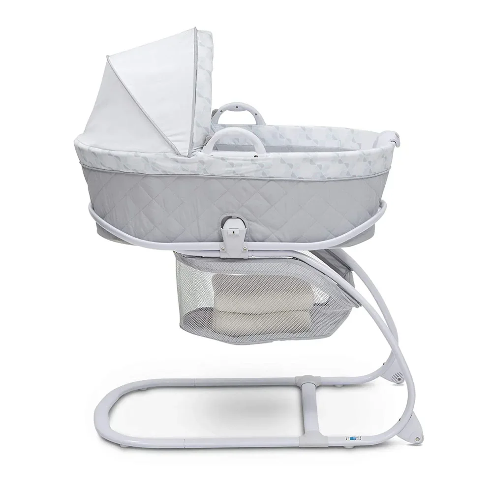 Deluxe 2-in-1 Bedside Bassinet Portable Crib, Windmill