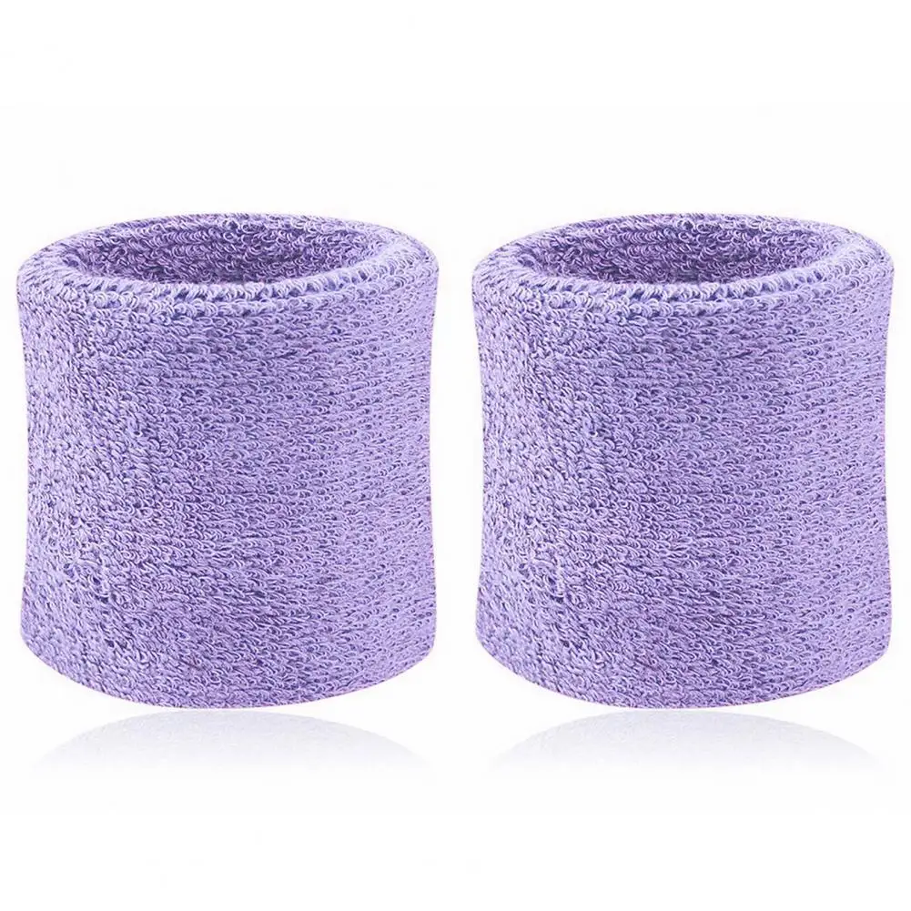 Wrist Sweat Wristbands Wrist Support Band Wrist Sweatband Wrist Support 2Pcs Wrist Sweatband Tennis Sports Wristband Volleyball Gym Elastic Brace Support Sweat Band Towel Bracelet Quick Dry Sweatband