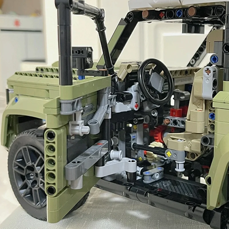 Building Blocks Toys 2573pcs Famous Car Blocks Land Supercar Riover Off-Road Defender Vehicle Model 42110 Building Blocks Bricks Toy Adults Gift