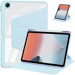Enhanced Product Title: Premium 360 Rotating Acrylic Tablet Case with Pen Holder for OnePlus Pad GO2 12.1 (Sky blue)