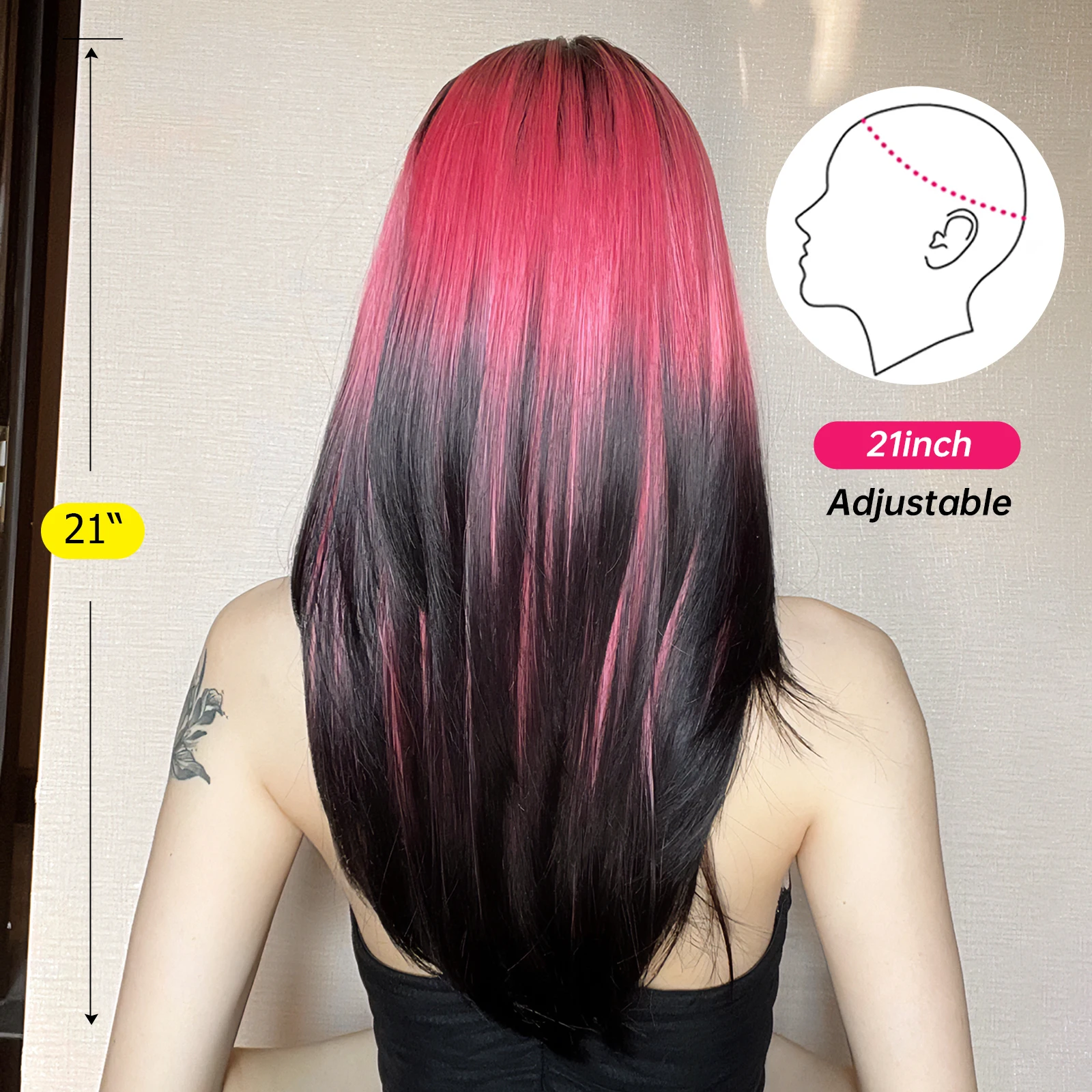 Рисунок 3 - Длинные Многослойные прямые черные