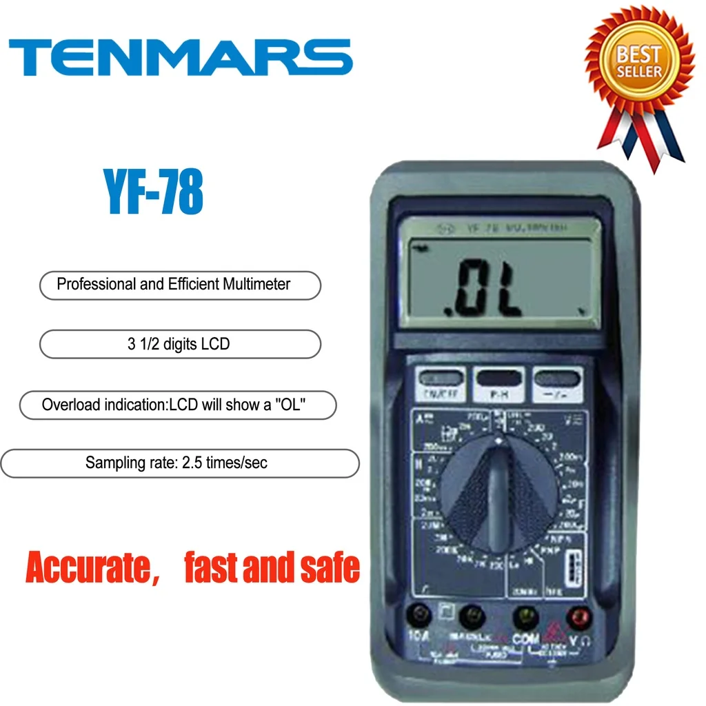 TENMARSYF78ProfessionalandEfficientMultimeterSamplingRate25