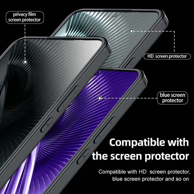 Matte Frosted & Transparent Ice Crystal Shockproof Rugged Protective Armor Case