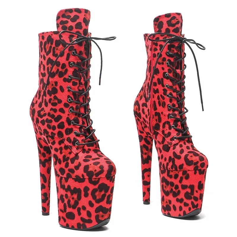 

LAIJIANJINXIA New Fashion Suede Upper 20CM/8inches Pole Dancing Shoes High Heel Platform Women's Modern Boots 118