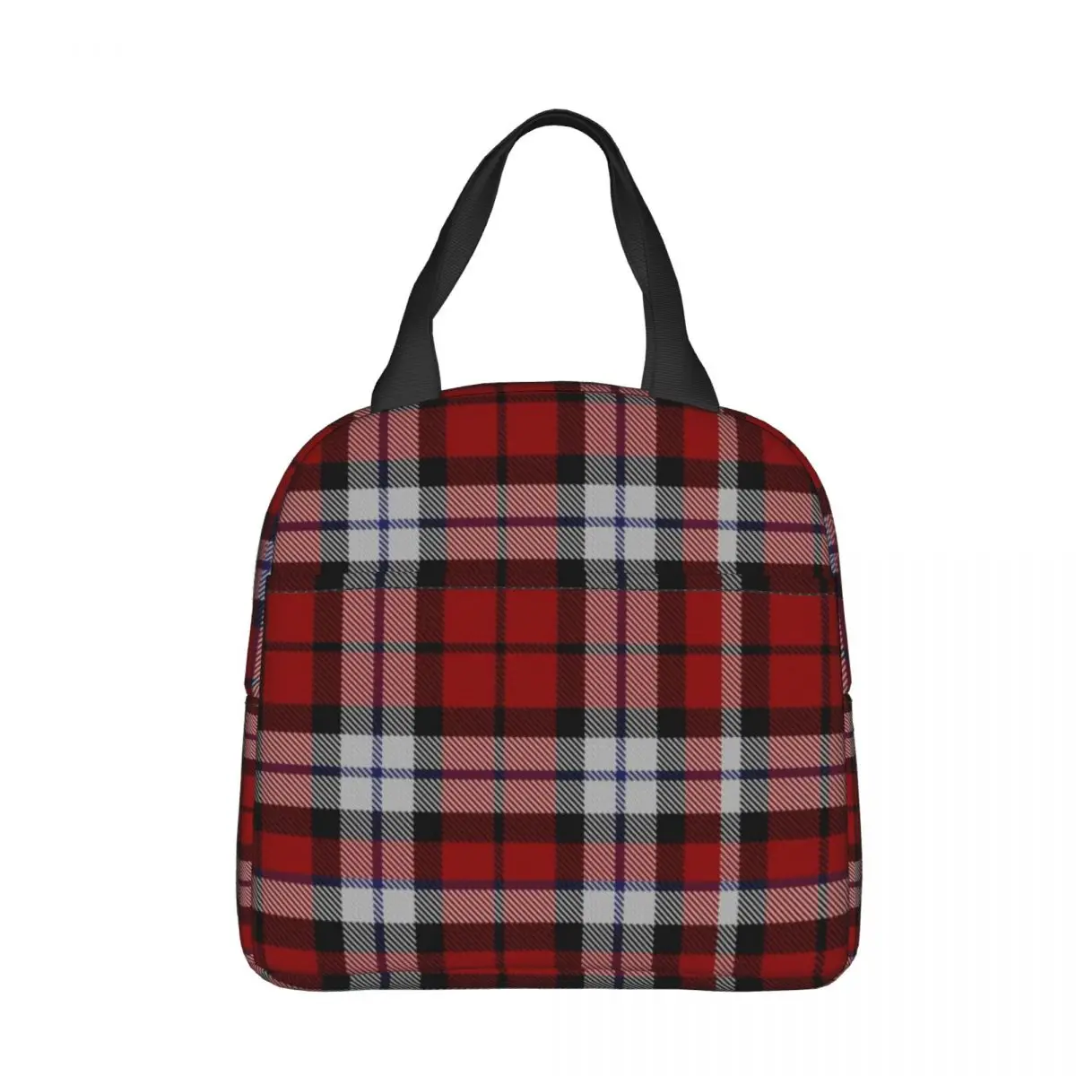 

Christmas Brodie Dress Tartan Plaid Insulated Lunch Bag Leakproof Reusable Cooler Bag Tote Lunch Box Work Outdoor Girl Boy