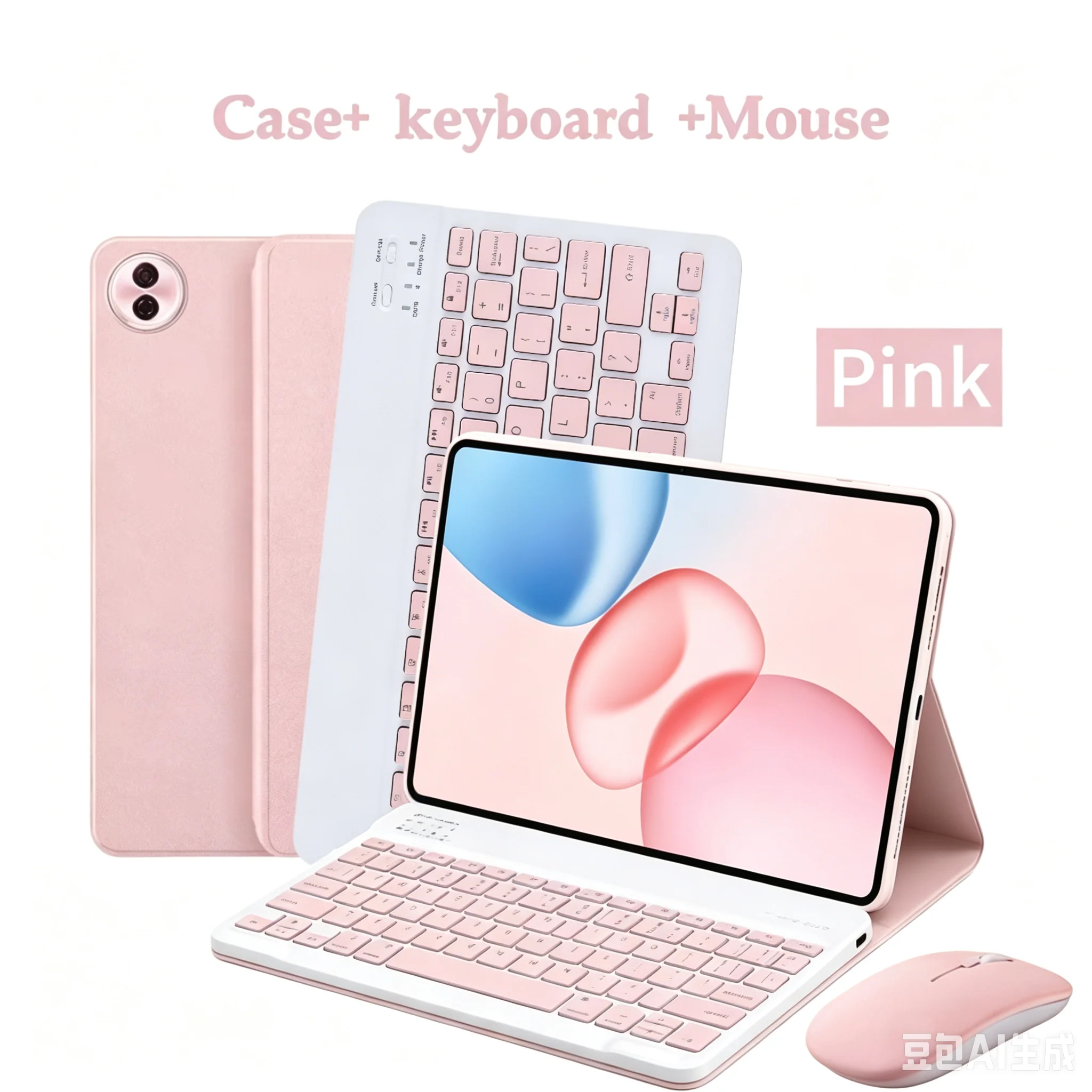 Enhanced Tablet Protective Stand Case with Detachable Keyboard and Smart Folio Design