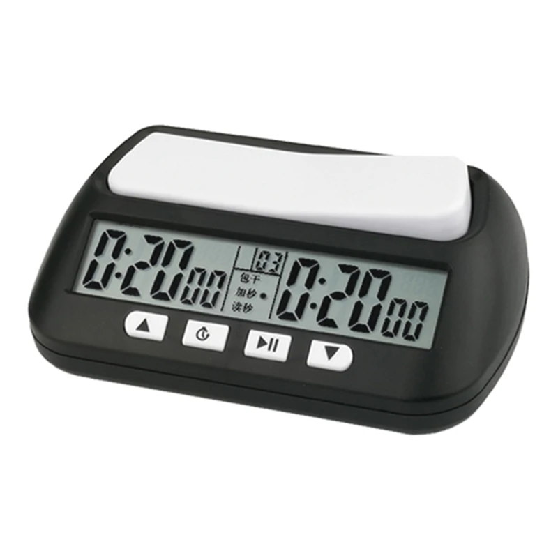448D Upgrade Chess Clock Bonus Competition Hour Meter Count Up Down Timer Board Game Stopwatch Compact Digital Watch