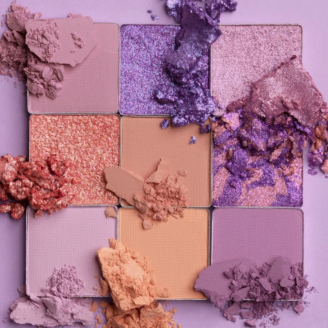 9 Colors Eyeshadow Tray Longlasting High-Shimmer Pearly Eye Makeup Matte Glitter Mystery Purple High Pigment Eyeshadow Palette 3