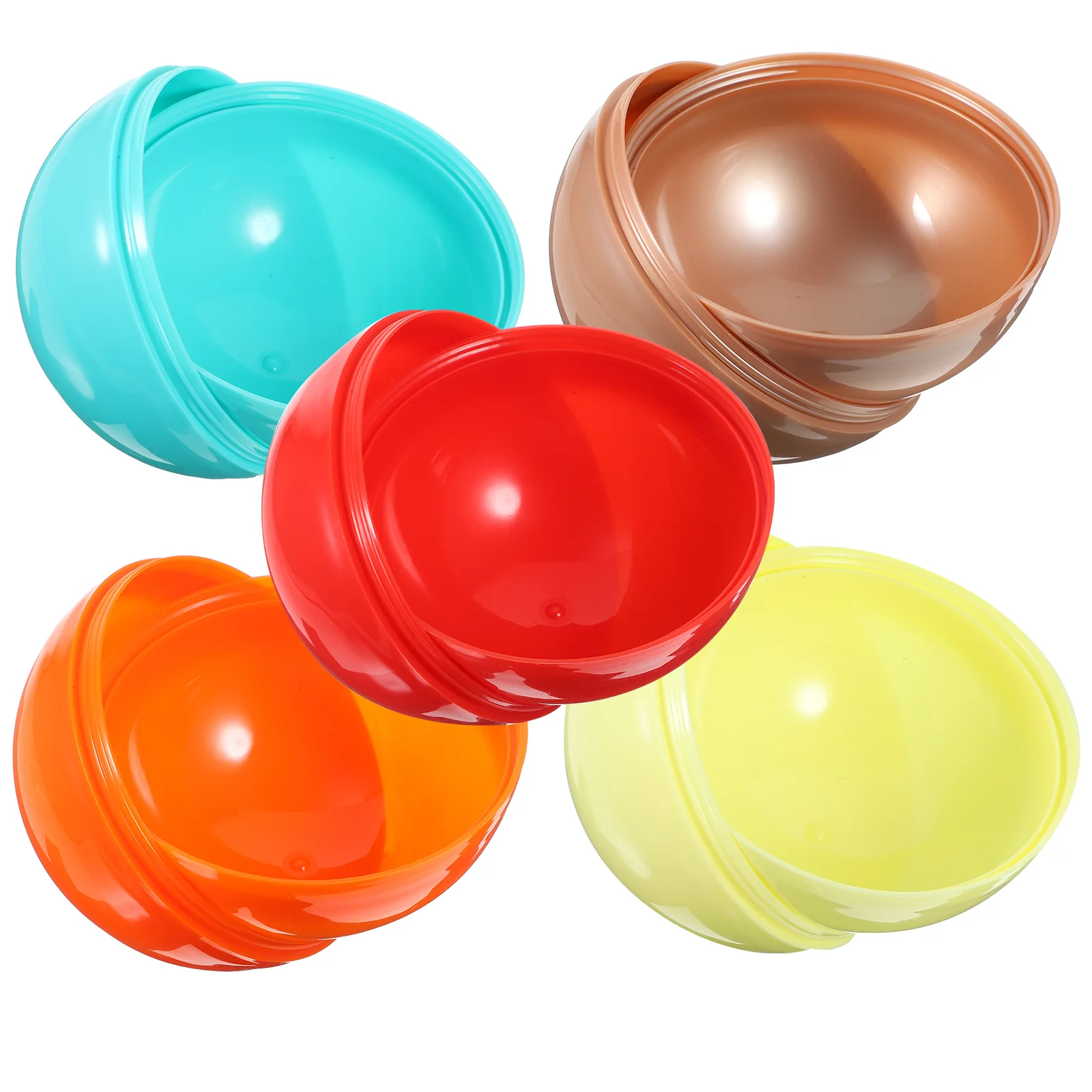 

5 Pcs Children Toys Plastic Vending Machine Balls Fillable Capsules Plaything Packaging for Decor